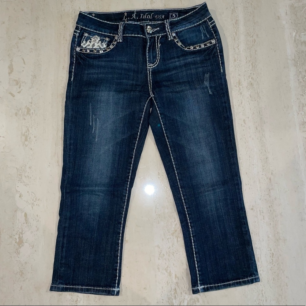 L. A. Idol USA jeans capris